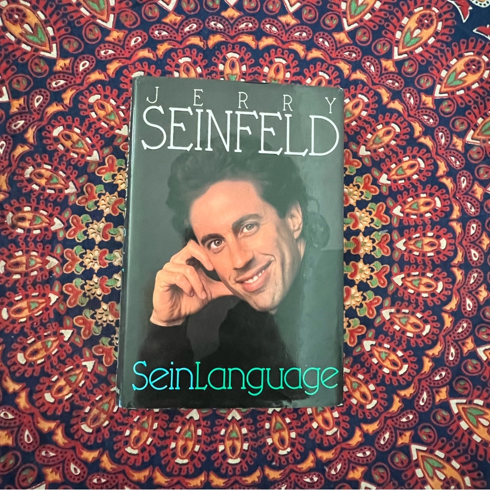 SeinLanguage by Comedian Jerry Seinfeld Hardcover Book